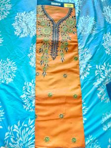 Orange Dress Material