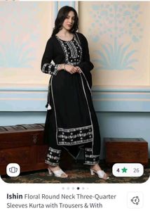 Elegant Ishin Black Kurta Set