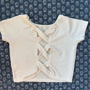 Cute White Crop Top