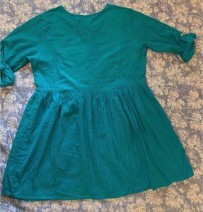 Embroidered Teal Top
