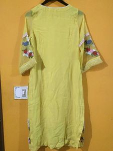 Yellow Embroidered Tunic