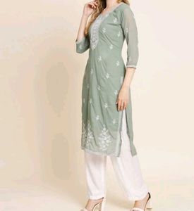 Elegant Embroidered Kurta Set