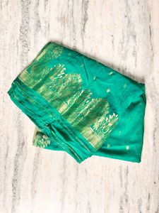 Green Banarasi Dupatta
