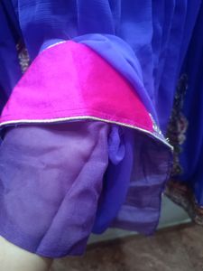 Purple Georgette Lehenga Choli
