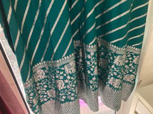 Green Striped kaftan Set(pant plus top)