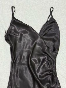 Black Slip midi  Dress