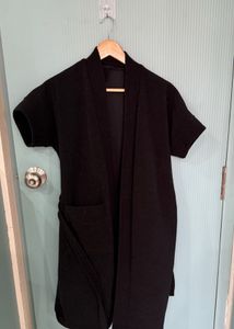Black  Bath Robe For Women