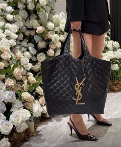 YSL Black Quilted Tote Replica