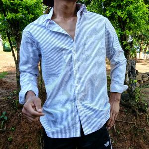 Striped Button-Down Shirt