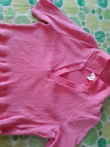 Pink Crop Top Young Girls