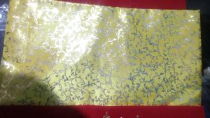 Red &amp; Gold Embroidered Dress Material rajput posha