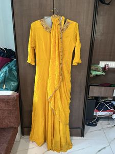 Yellow Partywear Gown