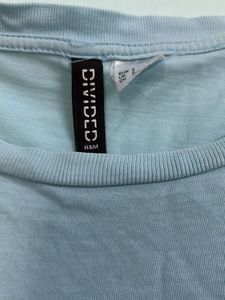 H&amp;M Tie Knot Blue Cotton Tshirt