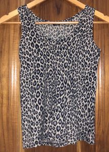 Y2K Aesthetic Cheetah Print Top