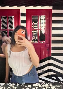 Stylish White Corset Top