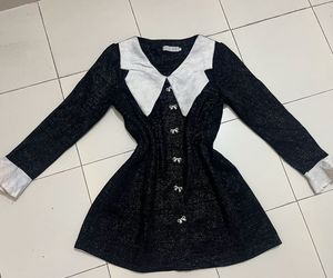 Chic Black &amp; White Mini Dress