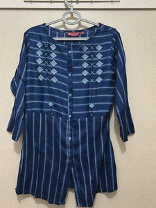 Raisin Blue Striped Tunic