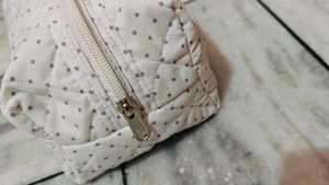 Polka Dot Quilted Cosmetic Bags