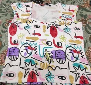 Abstract Print Tank Top
