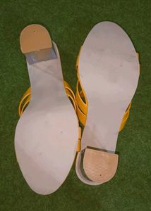 Yellow Clear Heels