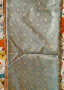 Silk Saree With Stiched Fall