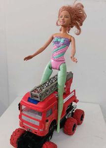 Doll & Firetruck Toy