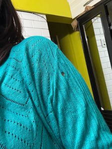 Teal/ Sea Green Korean Style Cardigan