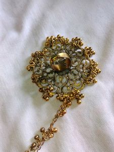 Necklace, Earrings And Bracelet With Ring