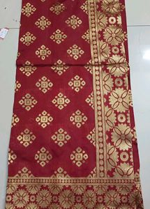Red & Gold Pattern Dupatta