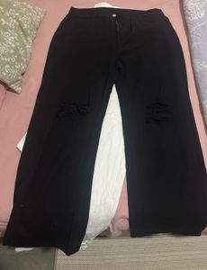 Urbanic Ripped Black Jeans