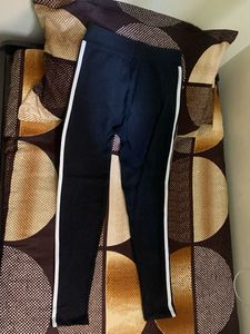 Black Leggings with Stripes