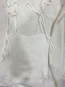 misguided tie up white top
