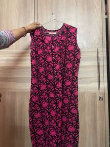Floral Print Sleeveless Dress