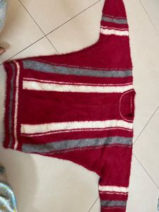 Striped Fuzzy Sweater