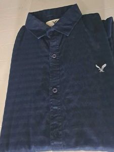 American Eagle Navy Corduroy Shirt