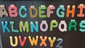 Wooden Magent Alphabets