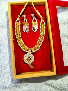 Elegant Yellow Stone Jewelry Set 🟡