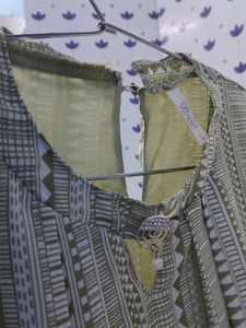 Patterned Long Sleeve Top