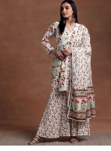 Floral Print Kurta Set