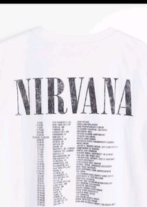 Nirvana Tshirt With Back Graphicss