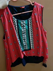 Woven Design Top