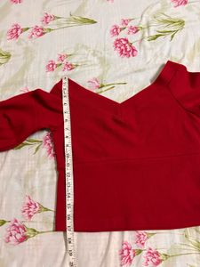 Red Crop Top From Athena