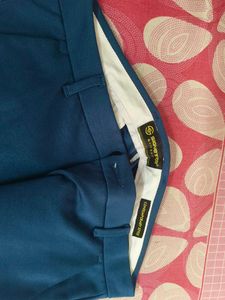 Blue Slim Fit Trousers