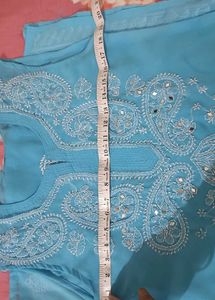 Kurta-pant-duptta Sky Blue
