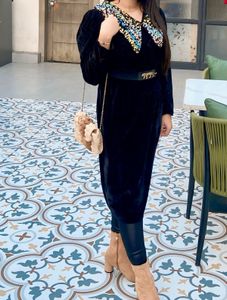 Athena Brand Sequin Velvet Dress