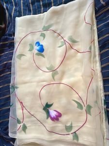 Floral Print Saree