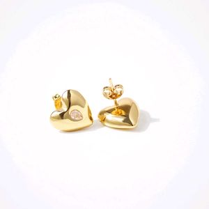 Heart Glow Diamond Stud Earrings.