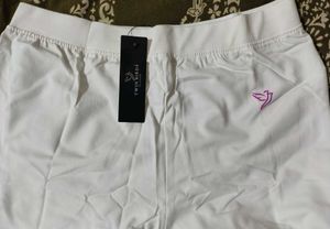 White Legging Full Length, Size:M