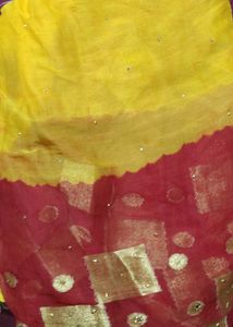 Red &amp; Yellow Sari