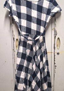 Blue &amp; White Checkered Dress
